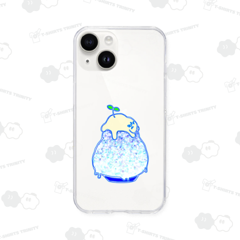 かき氷 ブルーハワイ 練乳がけ