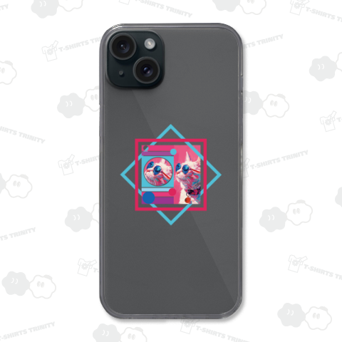 カラフル猫 80年代風