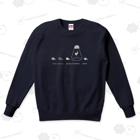 ときどきさらわれるネコ カジュアルスウェット(9.7オンス)