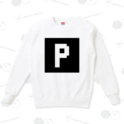 Pマーク(ドット絵・ブラック)