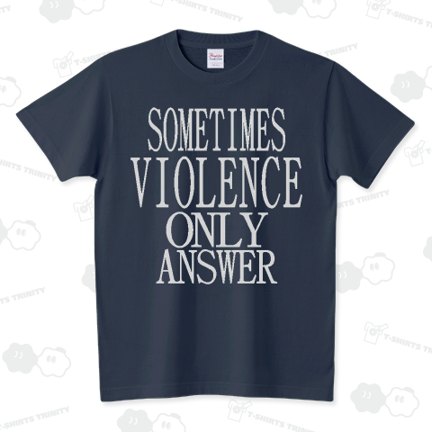 メッセージTシャツ バイオレンス カラーブラック