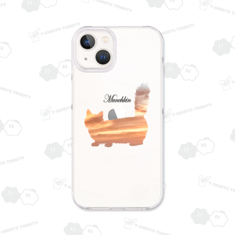 空猫 - マンチカン(長毛) 《図案位置 拡大縮小 文字入れ等 カスタマイズ可能》