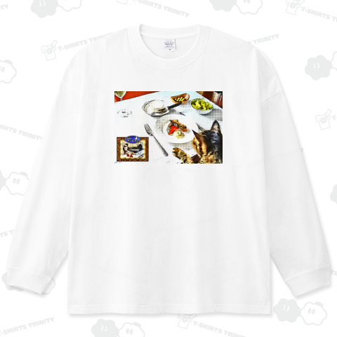 Catsらのおいしい食卓《図案位置 拡大縮小 文字入れ等 カスタマイズ可能》