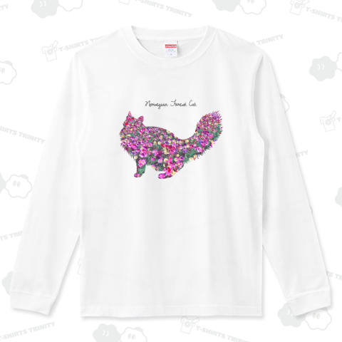 華猫 - ノルウェージャンフォレストキャット《文字変更可能テンプレート》