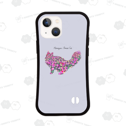 華猫 - ノルウェージャンフォレストキャット《文字変更可能テンプレート》