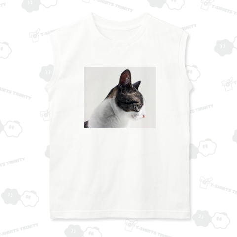 横顔 - 猫グラビア《図案位置 拡大縮小 文字入れ等 カスタマイズ可能》