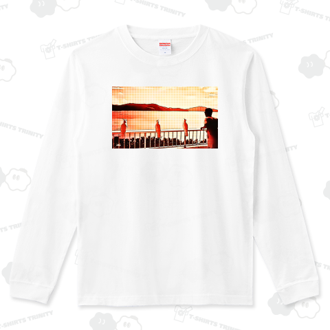 アイランド サンセット - POP《図案位置 拡大縮小 文字入れ等 カスタマイズ可能》