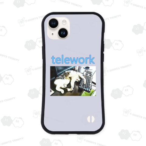 テレワーク《図案位置 拡大縮小 文字入れ等 カスタマイズ可能》