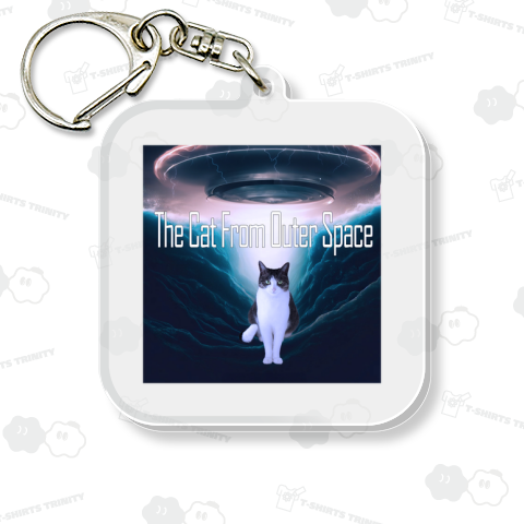 宇宙から来た猫 - 239191A《図案位置 拡大縮小 文字入れ等カスタマイズ可能》