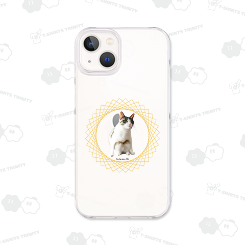 猫はしゃがむ ☆ 《図案位置 拡大縮小 文字入れ等 カスタマイズ可能》