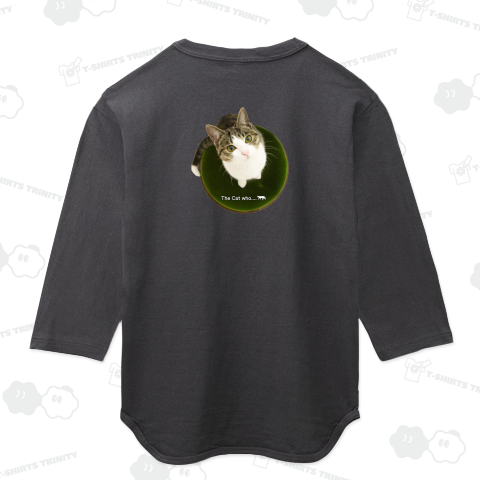 【背中プリント】見つめる CAT’S EYE TypeB《図案位置 拡大縮小 文字入れ等 カスタマイズ可能》