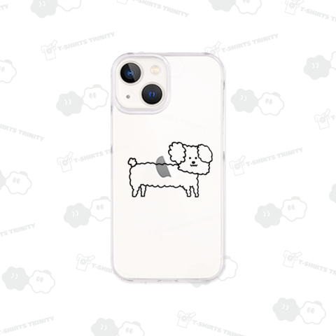 顔だけ躍動感のあるトイプードル