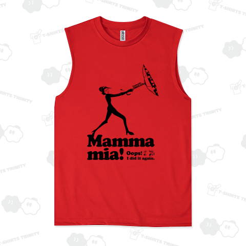 Mamma mia 傘がひっくり返っちゃった〜