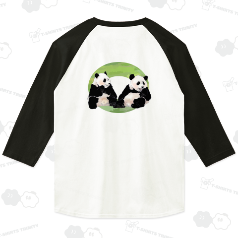 ならんでおやつ あーん パンダ姉妹 背面プリント ドーナツ