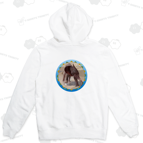 ぞうの赤ちゃん マルミミゾウ《背面プリント》