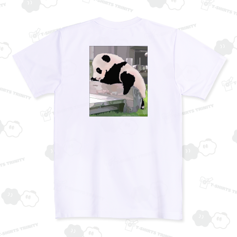 すべり台 赤ちゃんパンダ 《背面プリント》