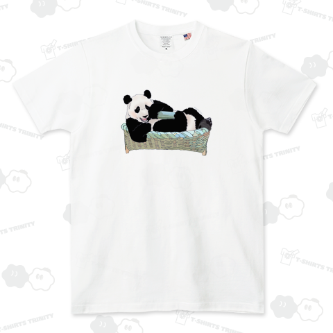 竹あそび 子パンダ 竹かご 《前面プリント》