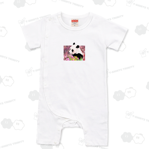 花とおすましパンダ 《背面プリント》