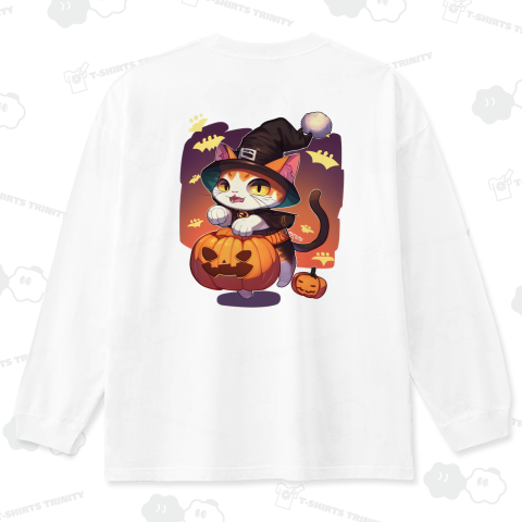 ハロウィンとネコ01 バックプリント