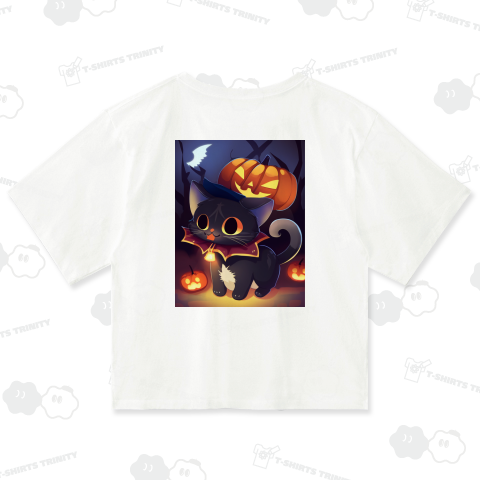 ハロウィンとネコ02 バックプリント