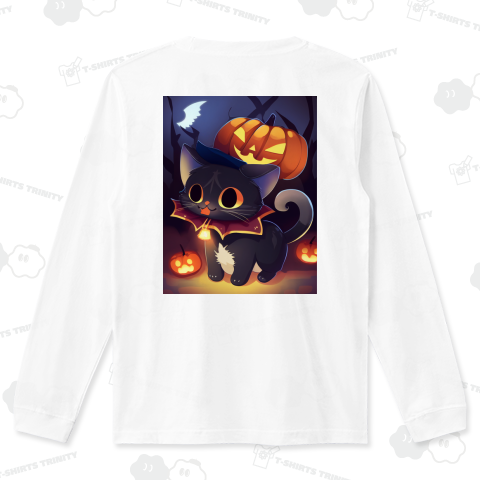 ハロウィンとネコ02 バックプリント