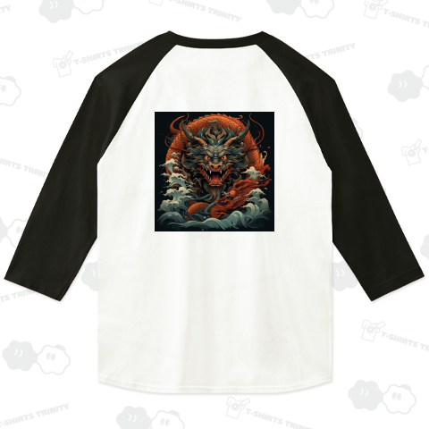 Japanese dragon god 01 バックプリント