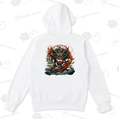 Japanese dragon god 01 バックプリント