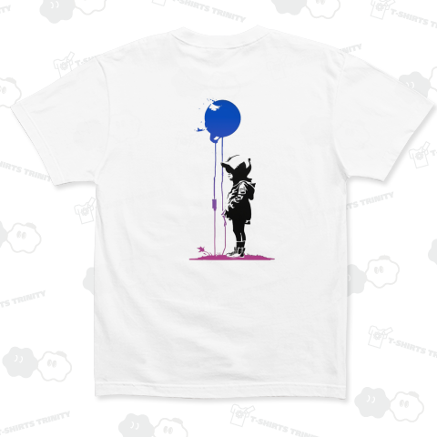 青い風船の少女