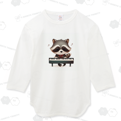 Raccoon playing piano(ピアノを弾くアライグマ)