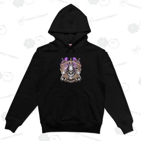 機械式頭蓋骨グラフィックtシャツ