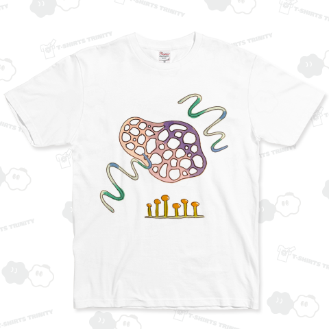 変形菌 ベーシックTシャツ(5.0オンス)