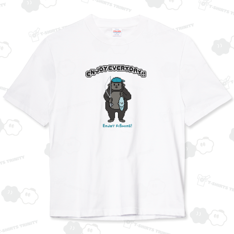 釣りを楽しむゴリラくん