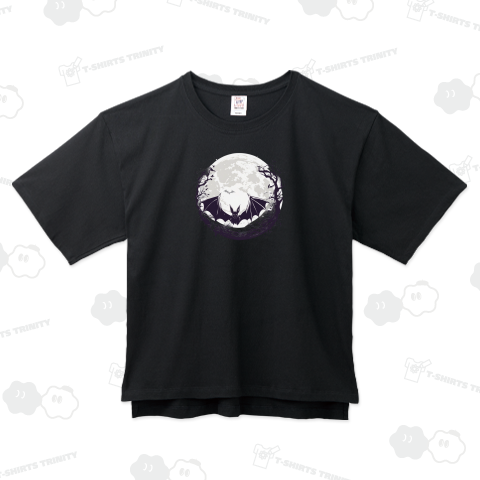 蝙蝠と月「bat and moon」