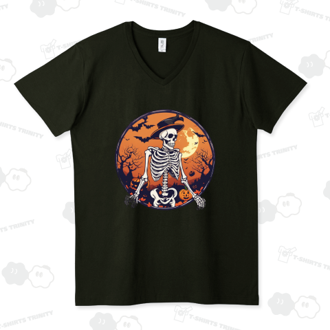 骸骨と月「Skeleton and moon」