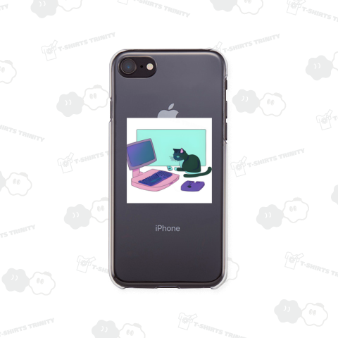 パソコンと猫。