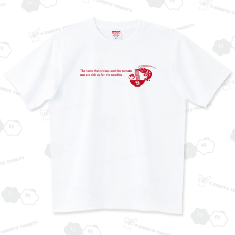 Shrimp and tomato noodles