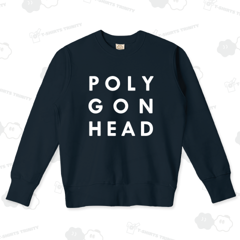 ポリゴンヘッドの公式ロゴ(ベーシック白バージョン)