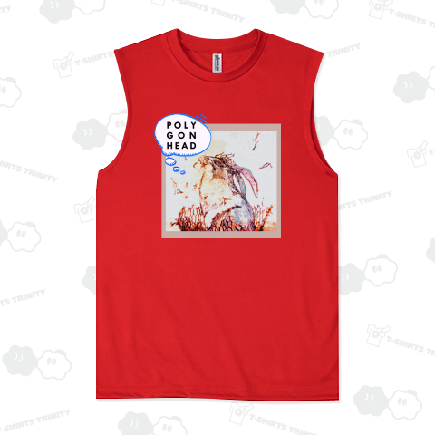 ポリゴンヘッド公式ロゴ と うさぎのイラスト。