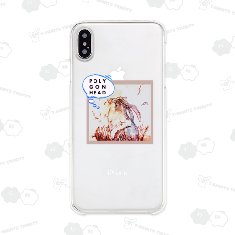 ポリゴンヘッド公式ロゴ と うさぎのイラスト。