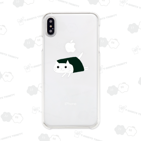 海苔巻きねこ(白猫)