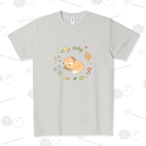 ボタニカルなきつねさん ドライTシャツ(4.4オンス)