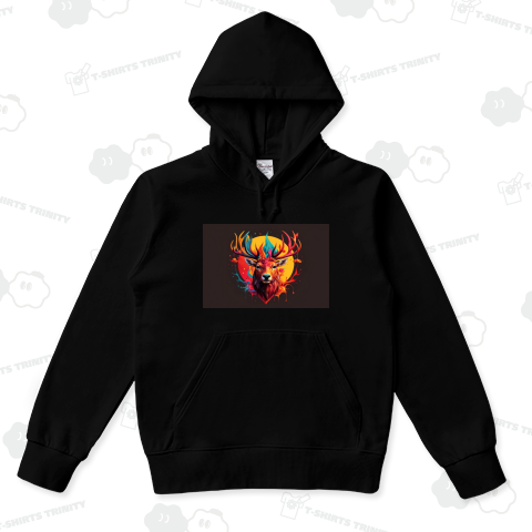 カラフルな鹿のアート