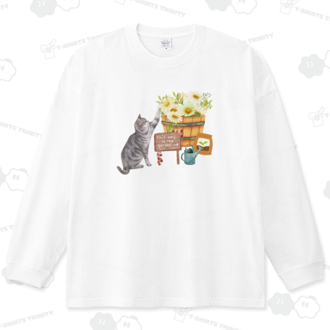 お花が好きな猫