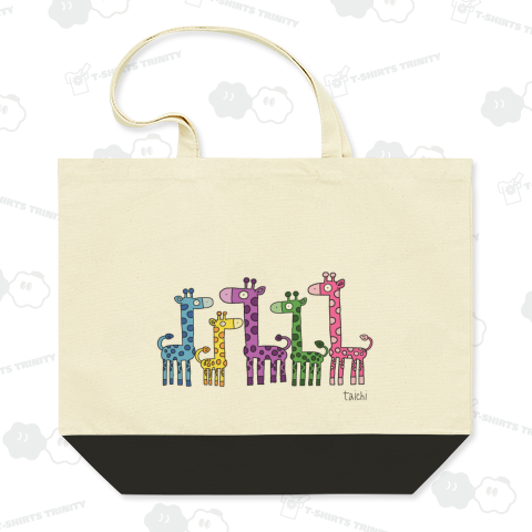 カラフルキリン【バックプリント】