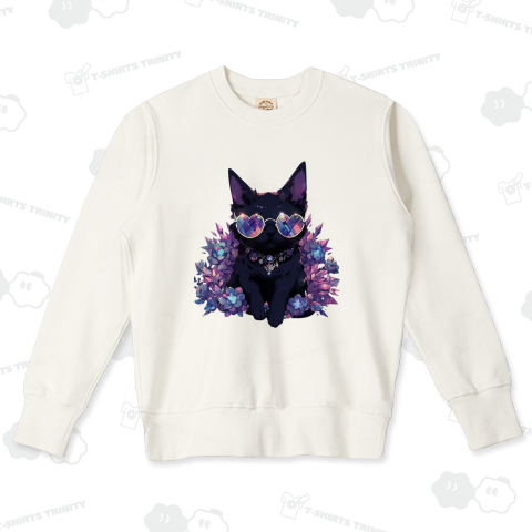 Crypto Batchesハート型のサングラスの黒猫