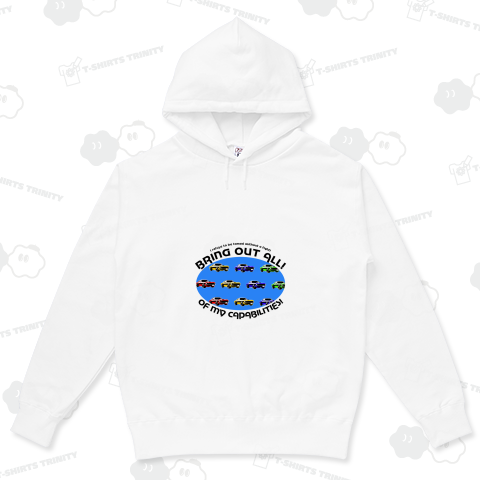 マッスルカーのカラフルパターン!青(淡色用)