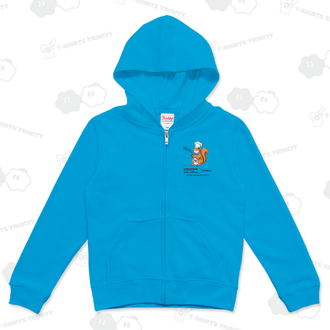 リスのトミーのへんてこダイナー(ロゴマーク)(淡色用)