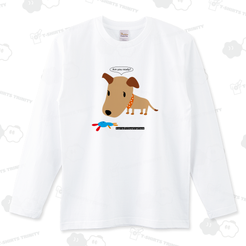 デザインわんこシリーズ  オレンジスカーフのワンコ