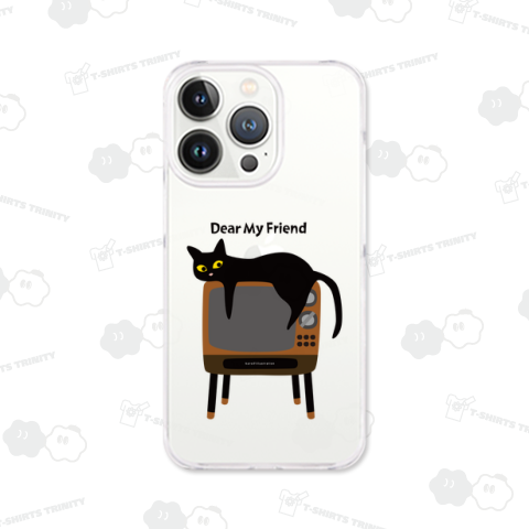 デザインにゃんこシリーズ テレビと黒ねこ