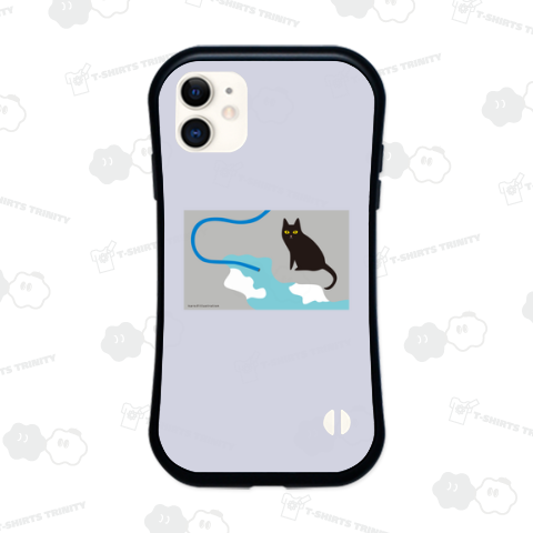 デザインにゃんこシリーズ 水まきと黒ねこ